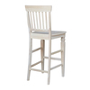 International Concepts Seattle Bar Height Stool, 30" Seat Height, Unfinished S-113